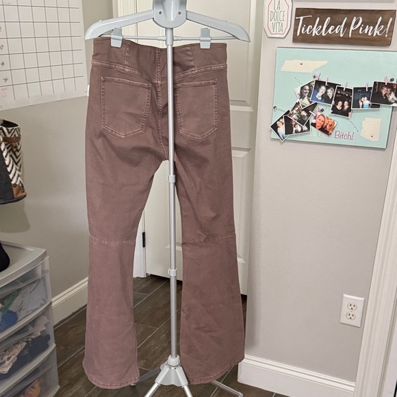 Free People Women's Brown Wide Leg flare Pants NWT - Picture 5 of 12